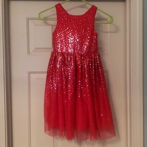 H&m 4-6Y red sparkle dress. Worn twice
